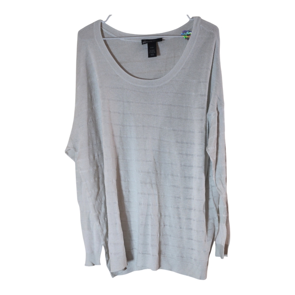 Lane Bryant white long sleeve  blouse size 22/24